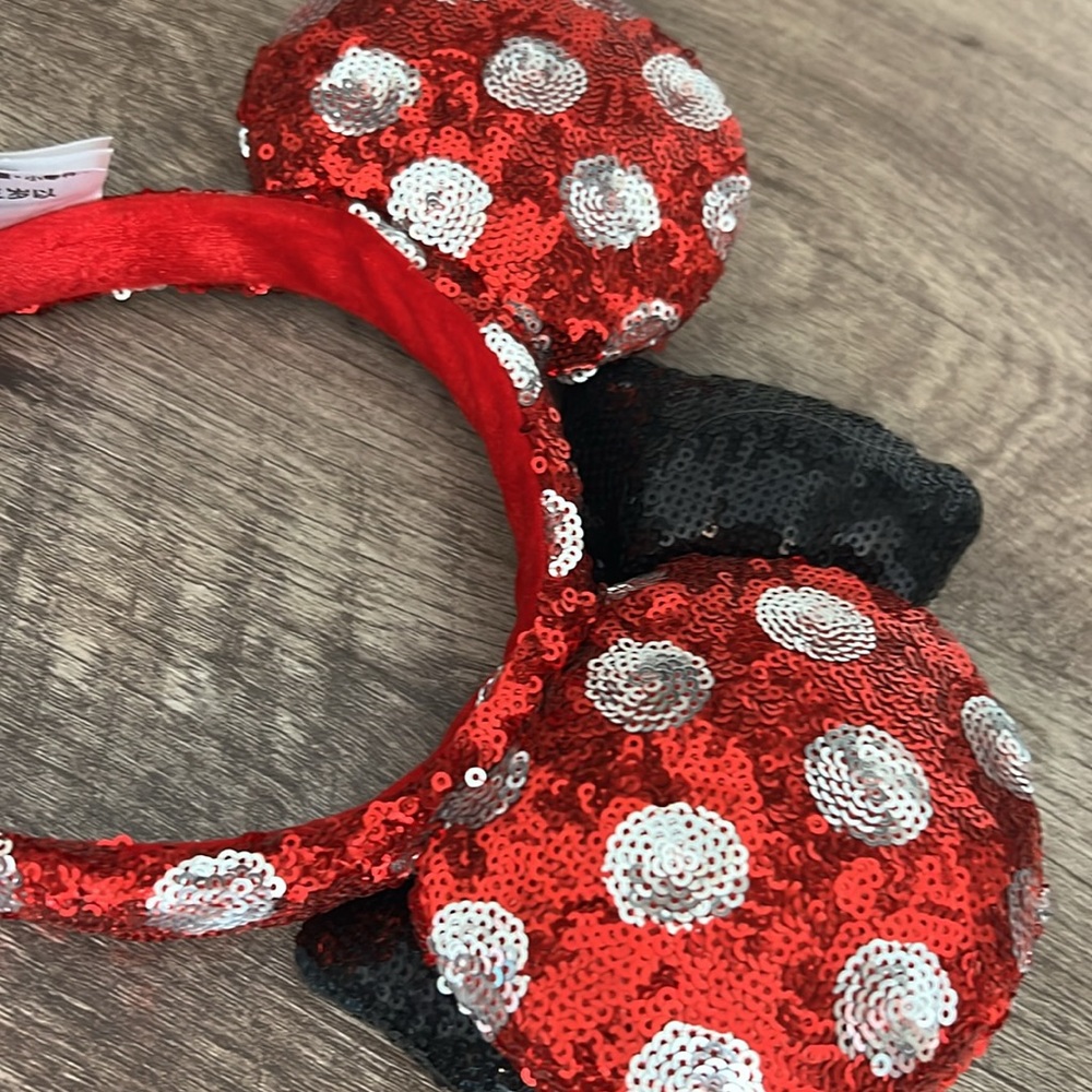 Disney Parks Minnie Mouse Sequin Ear Headband (2018) Adult - Picture 7 of 8